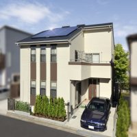 太陽光発電搭載の機能性を追及したシンプルモダンな家
