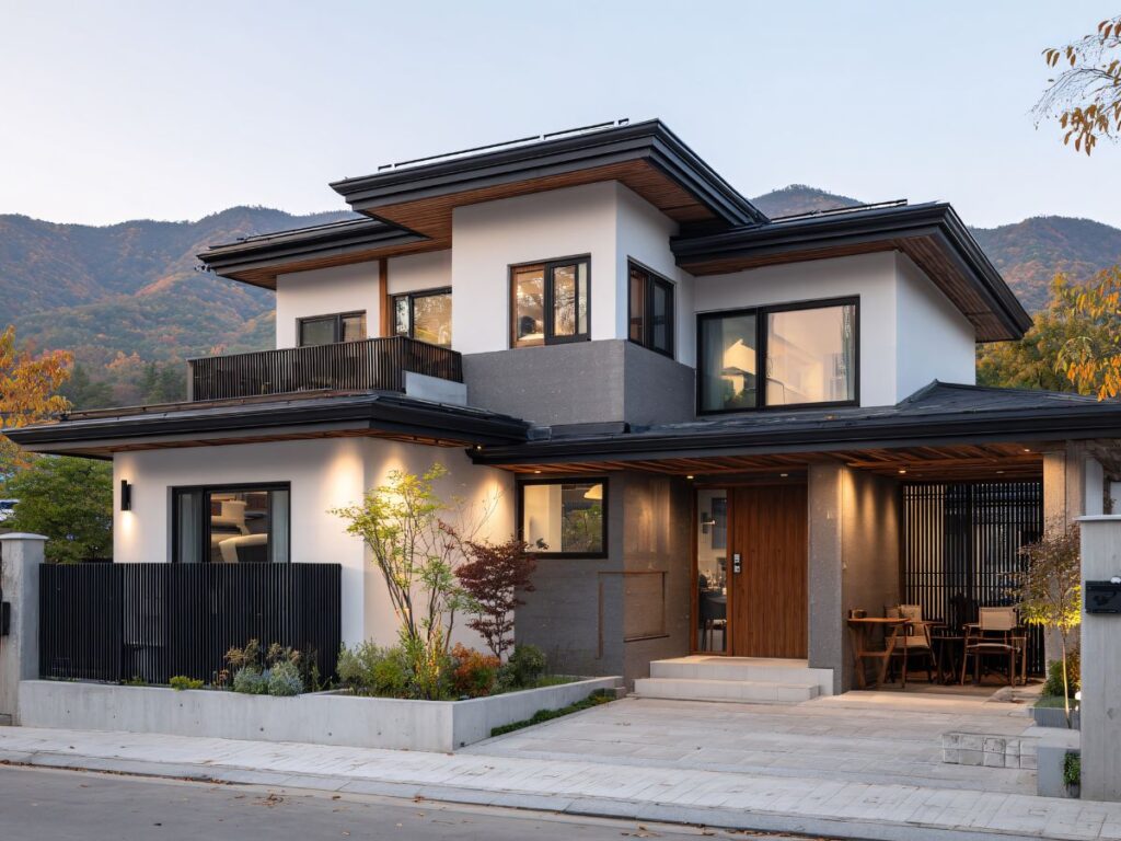 WB工法住宅の外観施工事例写真（スズコー）